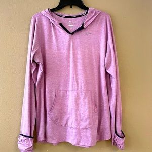 Light Purple Nike Dry Fit Pull Over Sweatshirt